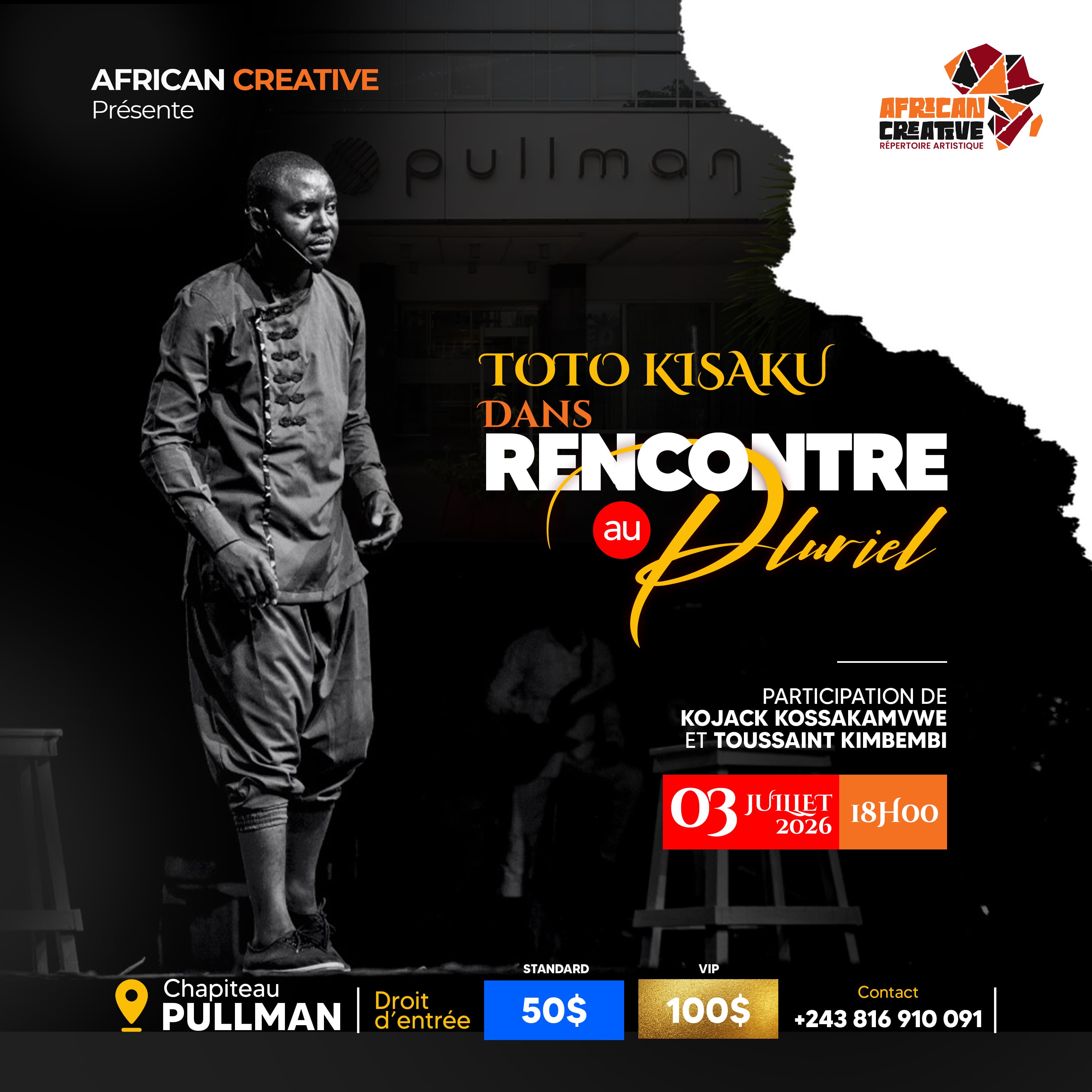 CULTURE : AFRICAN CREATIVE ANNONCE LE GRAND RETOUR DE « RENCONTRE AU PLURIEL » AVEC TOTO KISAKU