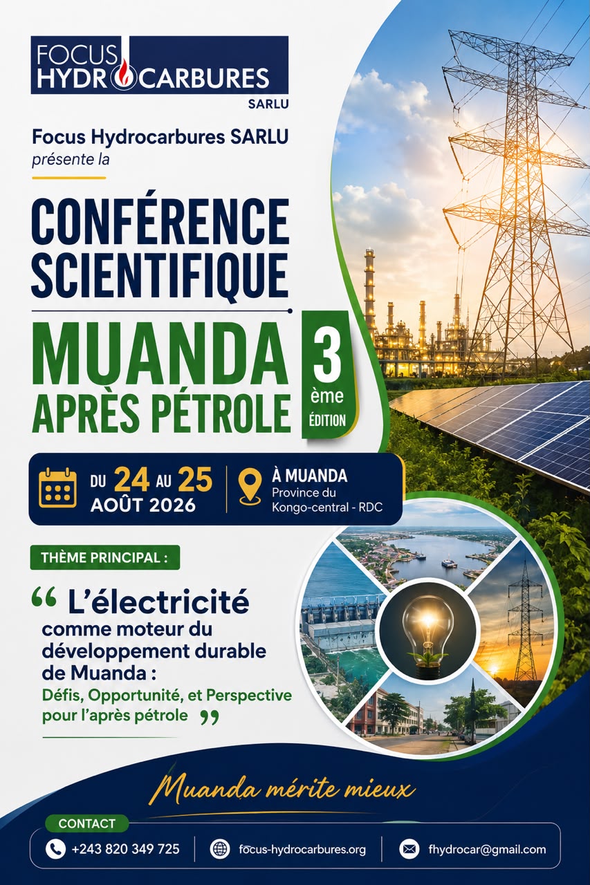 L'ÉLECTRICITÉ COMME MOTEUR DU DÉVELOPPEMENT DURABLE DE MUANDA : DÉFIS, OPPORTUNITÉS ET PERSPECTIVES POUR L'APRÈS-PÉTROLE