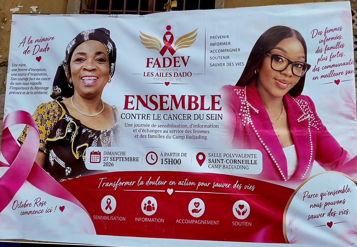 CANCER DU SEIN : À BADIADINGI, LA FADEV TRANSFORME UNE ÉPREUVE FAMILIALE EN COMBAT POUR LA PRÉVENTION